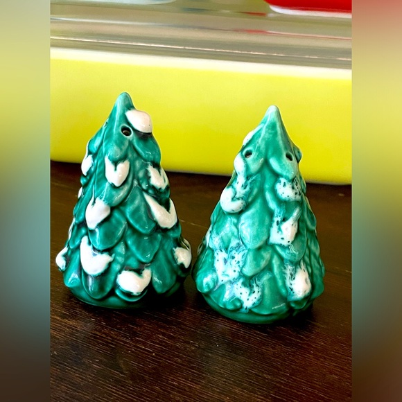 Vintage Other - Vintage Retro Kitschy Christmas Tree Salt & Pepper Shakers❤️🎄